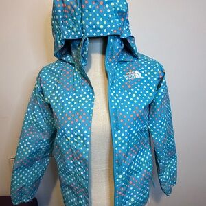 The North Face rain jacket Vibrant Polka Dot Jacket Girl’s S/P (7/8)